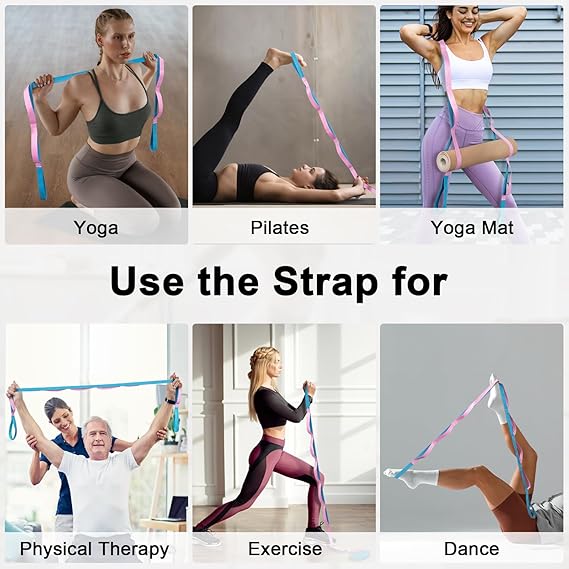10-Loop Yoga Stretching Strap